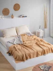 Sierra tekstil 4 Layer Muslin <b>Bedspread</b>, <b>Double</b> Sided Use, 100% Cotton, Wholesale, Made in Turkey - Product Image 2