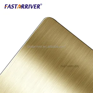 Warna Dilapisi Aluminium Sheet Anodized Brushed Aluminium Dengan Dilaminasi hitam