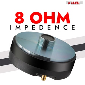 Haut-parleur de compression 5 cœurs 1 pouce, tweeter à pavillon PA 1000W, bobine vocale 2 pouces, aimant Y30 33Oz, 8 Ohms, diaphragme en titane, boîtier en aluminium - Product Image 4