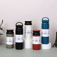 2026 Emerit Produk Terbaru Logo Kustom Cangkir Kopi Dinding Ganda Baja Tahan Karat 304 350ml 500ml Botol Air Portabel Luar Ruangan