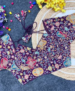 Fabricante de blusa estampada crepé natural de aspecto hermoso exclusivo de calidad superior de lujo de Surat - Product Image 2