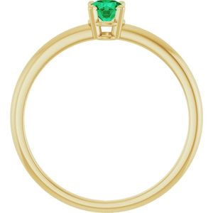 Anillo de Diamantes con Piedra de Nacimiento para Jóvenes Stuller 19399:60040P con Oro de 14K - Product Image 5