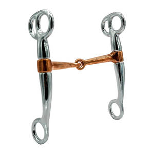 Bocado de Montura Western para Caballo, 5 Pulgadas, Cromado, de Acero Inoxidable Resistente al Óxido, Reutilizable, para Entrenamiento - HASHIR INTERNATIONAL - Product Image 1
