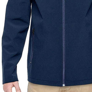 Veste Softshell Unisexe Formelle en Toile Enduite Personnalisée en Gros, Haute Qualité, Imperméable, Coupe-Vent, Épaisseur Standard - Product Image 5