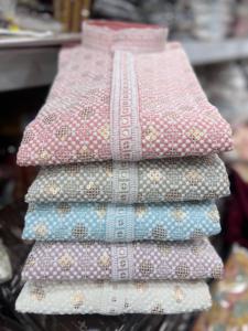 Dernière tenue de créateur Pyjama Kurta en rayonne de qualité supérieure avec broderie et paillettes Fonctionne Fournisseur incroyable de couleurs d'Inde - Product Image 6