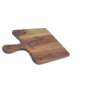 Planche à découper en bois de conception fantastique Planche à découper en bois de forme ronde créative avec poignée noire pour les Offre Spéciale - Product Image 4