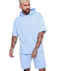 ชุดกีฬาผู้ชายฤดูร้อนปี 2025 เสื้อยืดแขนสั้นผ้าถักสีพื้น ระบายอากาศได้ดี สั่งทำสีได้ 100% - Product Image 5