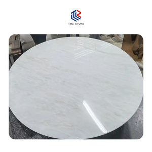 Tmz đá ODM OEM hiện đại sang trọng đá cẩm thạch bàn ăn bằng đá cẩm thạch trắng bàn cho Cary băng đá cẩm thạch đồ nội thất bàn ăn thiết lập - Product Image 1