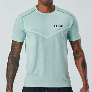 Productos al por mayor camiseta personalizada camiseta De Running hombres de secado rápido correr ligero ropa deportiva camiseta - Product Image 4