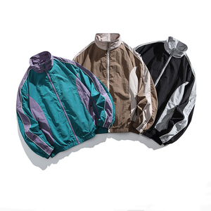 เสื้อกันลมผ้าไนลอนกีฬาลำลองสำหรับผู้ชายเสื้อกันลมบล็อกสีสำหรับเดินป่ากลางแจ้งชุดวอร์มกันน้ำพร้อมกระบวนการเคลือบ - Product Image 6