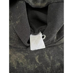 100% coton 500 GSM coton lourd épais hiver polaire à capuche boxy fit blanc uni hommes sweat à capuche pierre acide lavage pull - Product Image 5