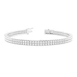 Pulseras de tenis de calidad excepcional, pulsera de tenis de diamante natural y cultivada en laboratorio para hombres y mujeres