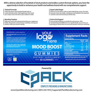 Nouveauté : Gummies de supplément alimentaire à l'extrait d'Ashwagandha de haute qualité, disponibles en marque privée OEM (États-Unis), pour adultes, 60 unités - Product Image 4