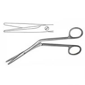 Ciseaux chirurgicaux ORL Medic Heymann, manuels, courbés, en acier inoxydable, pour rhinoplastie et nasal, par SurgiRight Instruments - Product Image 6