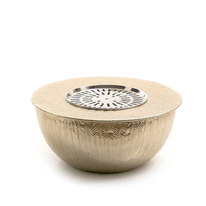 Luxe Métal Vert Fini Bakhoor Brûleur Arabe Oud Brûleur Diffuseur D'arôme pour Ramadan Célébration Métal bakhoor brûleur - Product Image 2