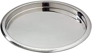 Bandeja de servicio de acero inoxidable de peso pesado con diseño contemporáneo elegante para restaurantes de cinco estrellas y uso de vajilla de hoteles - Product Image 5