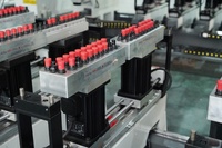 Machine de perçage CNC entièrement automatique à double poste de travail 14 rangées pour panneaux d'armoires et de placards