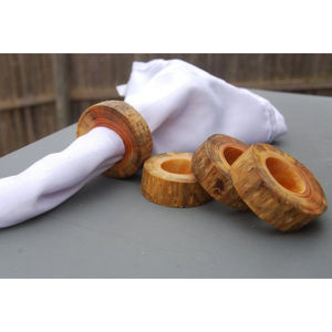Excelente precio, servilleteros de madera de mango de primera calidad, Decoración de mesa de comedor, soporte de pañuelos para bodas y ocasiones especiales para fiestas - Product Image 4