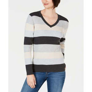 Cardigan Premium da Donna Karen Scott, Maglione Marrone in Cotone con Scollo a V, Stile Retrò, Taglia Media per la Stagione Autunnale - Product Image 1