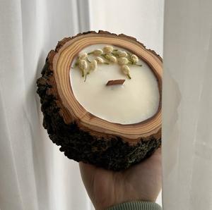 Bougeoirs et pots en bois de luxe, support à bougie artisanal de qualité supérieure pour la décoration de Noël et les cadeaux - Product Image 2