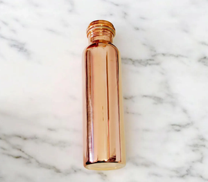 Bouteille d'eau en cuivre pur pour eau potable 34 oz finition martelée - Product Image 1