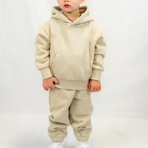 2025 Kids Winter Tracksuits Sets Active Wear Design Casual Track Suit For <b>Children</b> Pullover <b>Hoodie</b> Solid Color Plain Outfit - Product Image 5