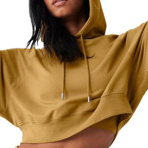 Women Custom hoodie New Fashion Long Sleeve Crop Sweatshirt Casual <b>Jumper</b> Drawstring Plain Hoodie for Women Cropped Hoodie 2025 - Product Image 2