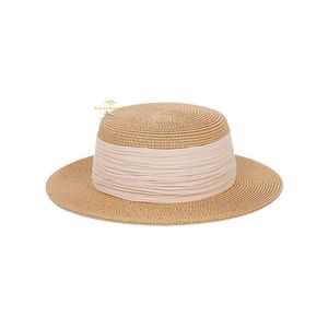 Chapeau de paille Panama personnalisé avec logo à prix compétitif – Chapeau rayé élégant pour hommes et femmes, idéal pour les voyages à la plage - Product Image 6