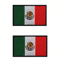 Fabrication en gros de bannières personnalisées du drapeau du Mexique, de badges et écussons en tissu sergé ou tissé avec logo imprimé, et de casquettes en forme de cœur