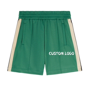 Men's Custom Front Logo Printed <b>Canvas</b> Fabric Summer Shorts Quick Dry Breathable Drawstring Closure Casual Style 100% Cotton - Product Image 1