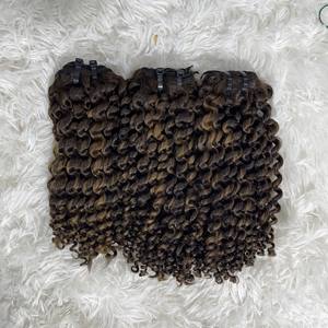Top Hair <b>Bundle</b> Fumi Super Double Drawn Virgin Cuticle Aligned Human Hair Pixie <b>Curly</b> <b>Bundles</b> with Lace Frontal Closure Raw Hair - Product Image 5
