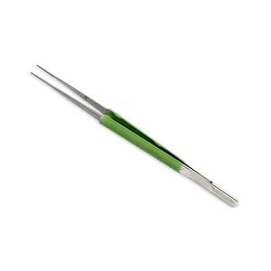 Micro Pinzas Quirúrgicas de Primera Calidad, Mango Recubierto de Verde, Longitud Total 150 mm, Acero Inoxidable Alemán - Product Image 1