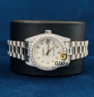 Montres pour hommes de qualité supérieure, design élégant, style hip-hop, serties de diamants en moissanite, boîtier en acier inoxydable, cadran en verre analogique.