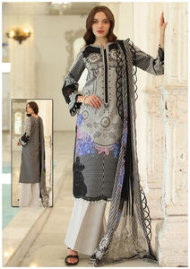 COLECCIÓN DE TRAJE PAKISTANI DE ESTAMPADO DIGITAL DE LUJO DE ALGODÓN PESADO PARA ADULTO - Product Image 5