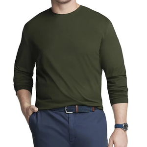 Primavera de manga larga para correr al aire libre deportes transpirable de secado rápido cuello redondo equipo uniforme Cultural manga larga Ringer camiseta - Product Image 1