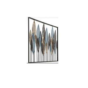 3 <b>Pack</b> Gold Metal Wall Art for Living Room, <b>Large</b> Leaf Frame Accent Leaves Wall Decoration Home 17x11 Inch - Product Image 3