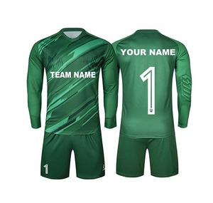 Ensemble d'uniformes de gardien de but de football personnalisés unisexes pour adultes, manches longues, 100% polyester, imprimé par sublimation, maillot de football pour adultes - Product Image 1