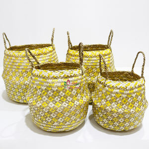 Artex Dong Thap Natural Handicrafts Palm Leaf <b>Wicker</b> <b>Baskets</b> Handmade Storage Containers for Kitchen and <b>Gift</b> Use - Product Image 2