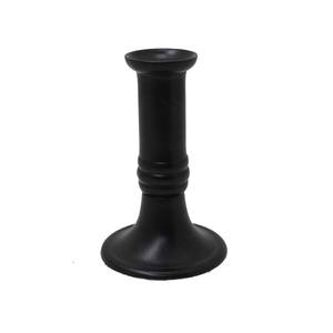 Bougeoir conique en métal décoratif de Noël fini noir pour la décoration de lumières de table de maison et de mariage à la main - Product Image 5