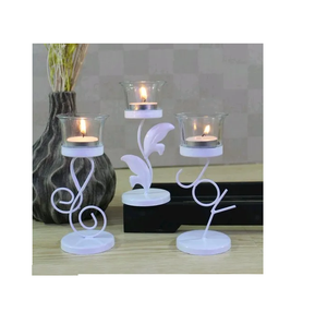Candelabro hecho a mano de buena calidad, vela perfumada de hierro forjado, decoración de boda, soporte para velas para decoración del hogar - Product Image 1