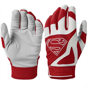 Guantes de Bateo de Béisbol Antivibración con Logotipo Personalizado, Precio al por Mayor, Palma de Cuero Premium, Guantes de Bateo de Softbol con Reducción de Golpes - Product Image 3