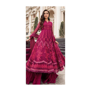 Designer de mode moderne indien pakistanais pelouse lin coton Georgette 3 pièces costumes disponibles sur prix de gros. - Product Image 6