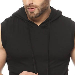 2026 Wholesale <b>Men's</b> Cotton <b>Sleeveless</b> Hoodie Top Pocket Hooded Sport Gym Muscle premium quality <b>sleeveless</b> hoodie - Product Image 6