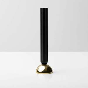 Bougeoir de luxe en or et base ronde noire avec support d'éclairage d'événement de conception de luxe décoratif pour la fête de mariage et la maison - Product Image 2