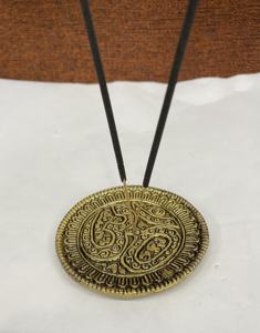 Handmade Gold Plated Round <b>Incense</b> <b>Stick</b> <b>Holder</b> 4 Inches Ash Catcher <b>Incense</b> <b>Holder</b> - Product Image 3