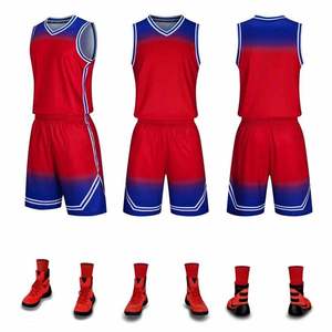 Conjunto de ropa de baloncesto barata y universitaria personalizada, uniforme de baloncesto de nuevo estilo, uniforme de baloncesto hecho a medida - Product Image 3