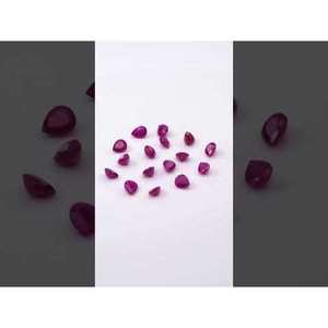 Pérolles de rubis naturelles africaines non traitées, calibrées, 5x6mm et 6x7mm, taille ovale, marquise, carrée, pierres précieuses rouges - Product Image 3