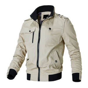 Streetwear décontracté pour hommes, blouson d'hiver chaud en polaire avec fermeture éclair, manteaux en tissu et toile style hip-hop, service OEM disponible - Product Image 1