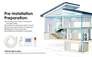 Système de climatisation central à pompe à chaleur split 3 tonnes, 36000 BTU, Inverter, 10KW, avec chauffage auxiliaire extérieur, idéal pour hôtels et maisons - Meilleures ventes - Product Image 6