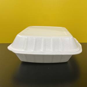 In stock Sustainable Eco Friendly Products Three Compartments <b>Disposable</b> PS Foam <b>Food</b> <b>Container</b> with Lids Factory Cheap Price - Product Image 4